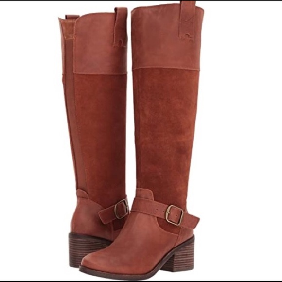 LUCKY BRAND Kailan Rye leather and suede riding boots NIB - Picture 6 of 6